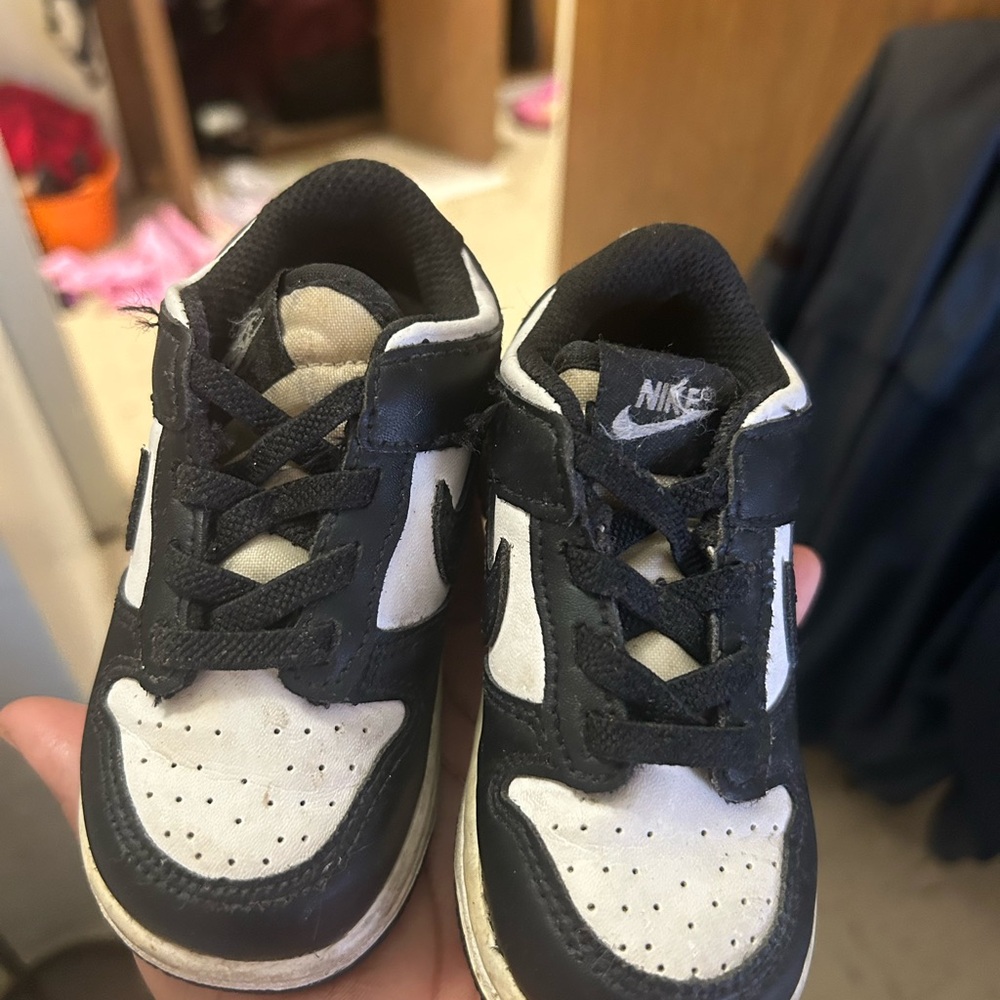 Nike Kids Black and White Sneakers